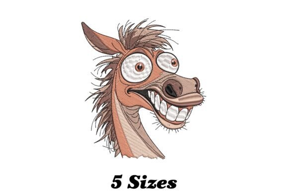 Funny Horse: A Charming Embroidery Design for Gifts