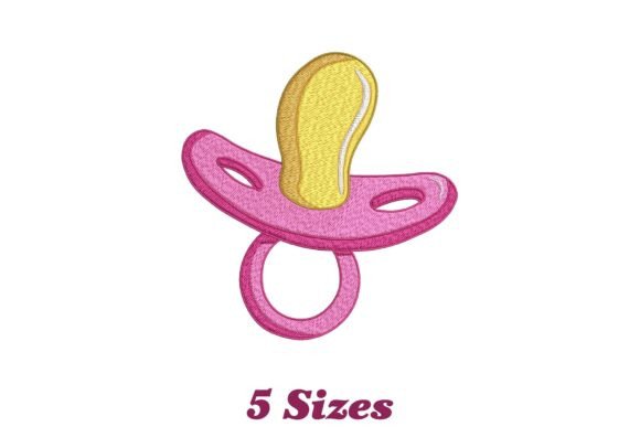Pink Pacifier: A Sweet Touch for Baby Embroidery Gifts