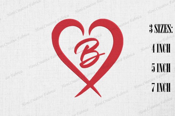 Review: Letter B with Heart Valentine's Day Embroidery