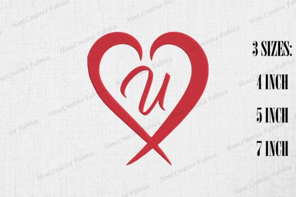 Review: Letter U with Heart Valentine's Day Design