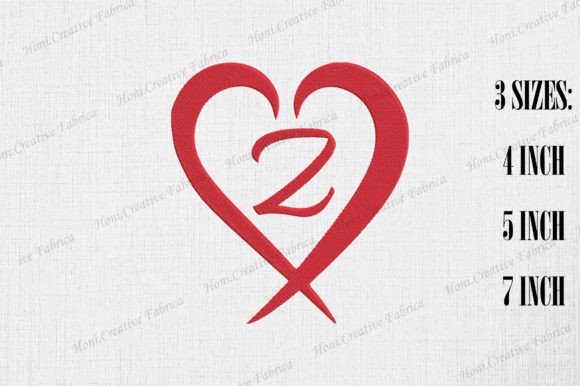 Review: Letter Z with Heart Valentine's Day Design