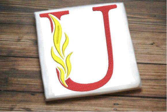 Review: U Letter Beautiful Fire Alphabet Design