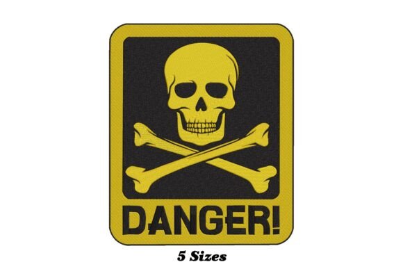 Skull Danger Sign: A Bold Holiday Embroidery Review