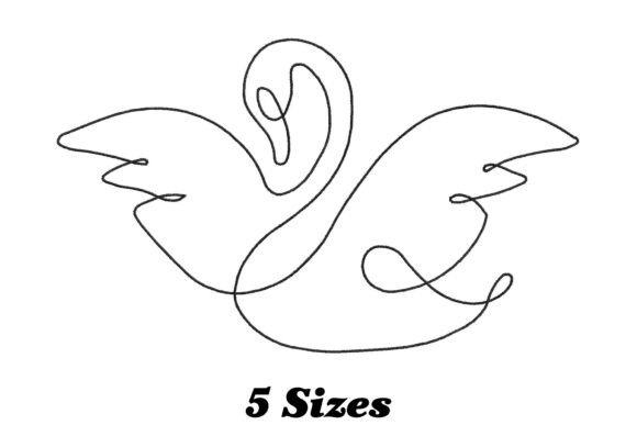 Swan Outline: A Graceful Design for Personalized Gifts